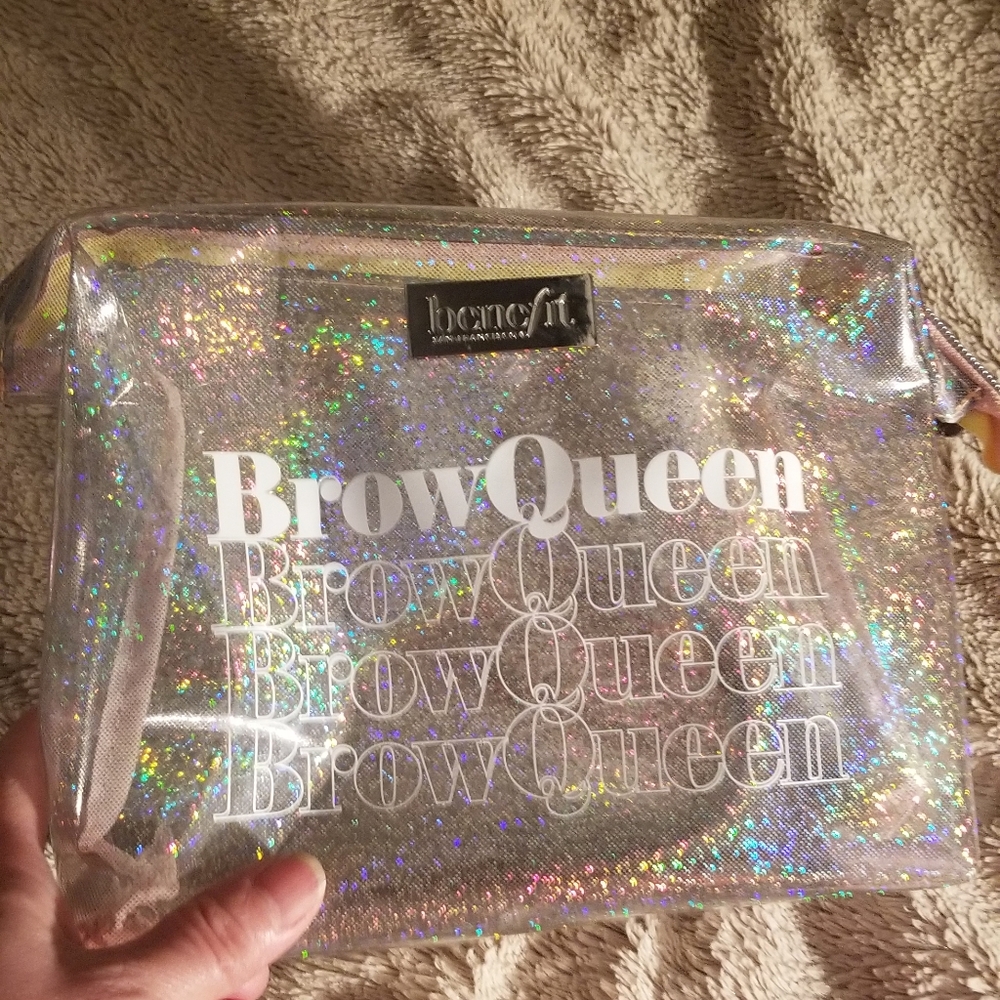 Benefit Cosmetics Brow Queen Doctor LARGE Cosmetic Bag